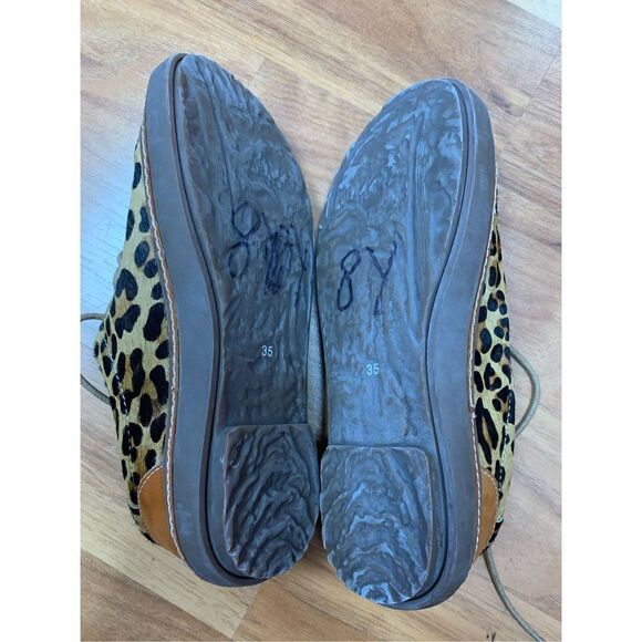 Spring Step Women's Brown Tan L’Artiste Leopard Oxford Shoes Size 35 - Picture 12 of 12
